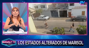Marisol protagoniza incidente y Magaly Medina la acusa de perder el control. Captura: Magaly Tv La Firme.
