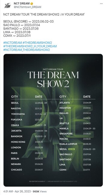 NCT Dream solamente señaló que