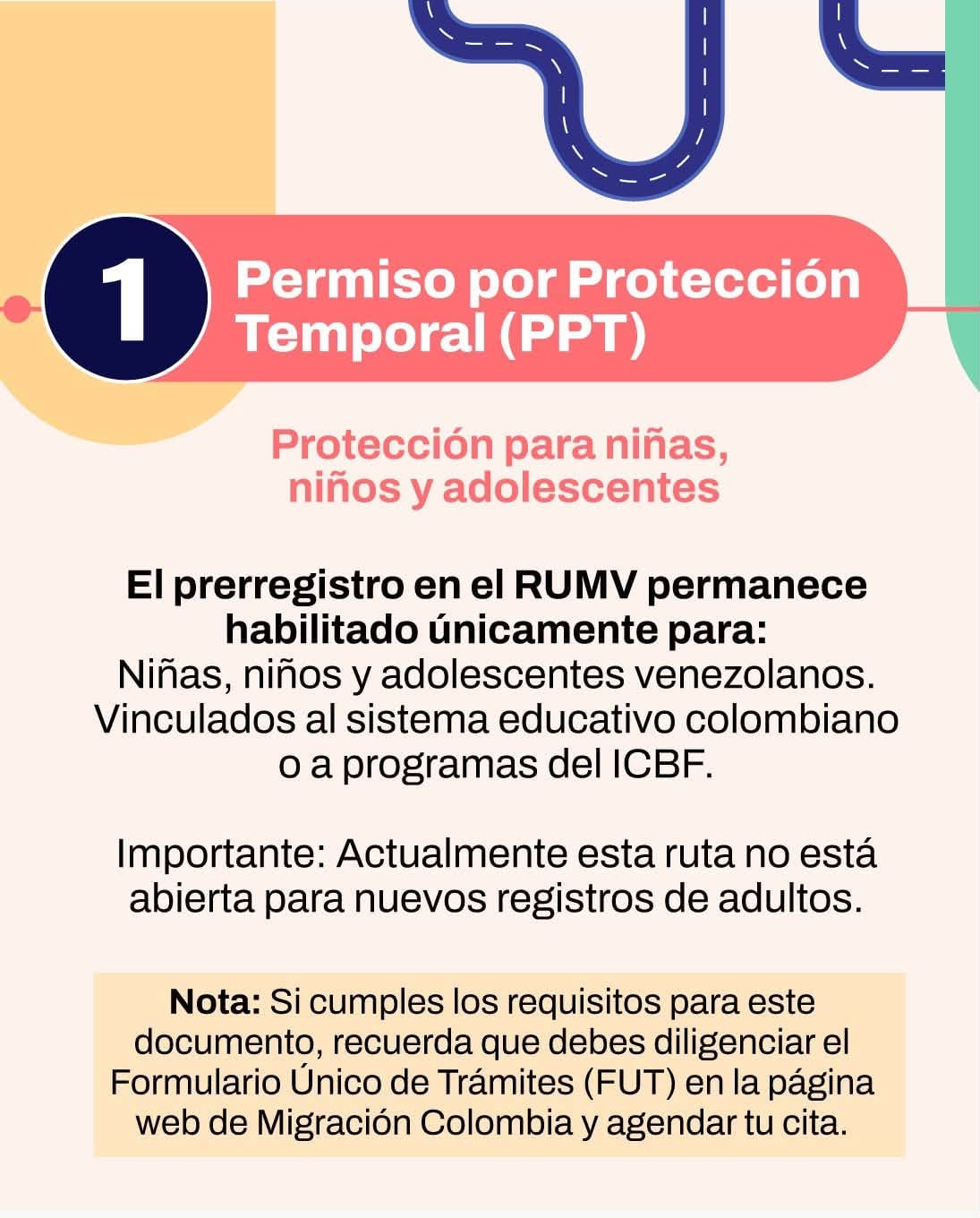 Este caso no está habilitado para nuevos registros de adultos - crédito Migración Colombia/Facebook