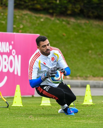Álvaro Montero junto a Camilo Vargas fueron los primeros en llegar a la concentración de la selección Colombia - crédito Álvaro Montero