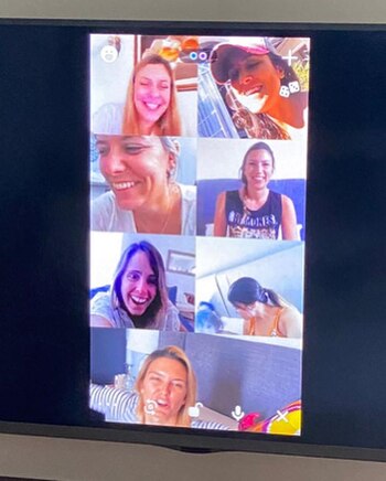 La modelo se puso al