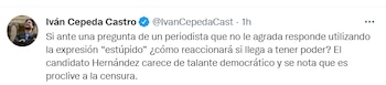 Iván Cepeda critica a Rodolfo