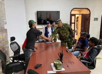 Ejército rescató a cuatro jóvenes