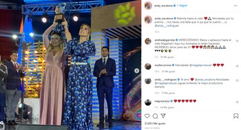 Andrea Escalona comparte reconocimiento psotumo