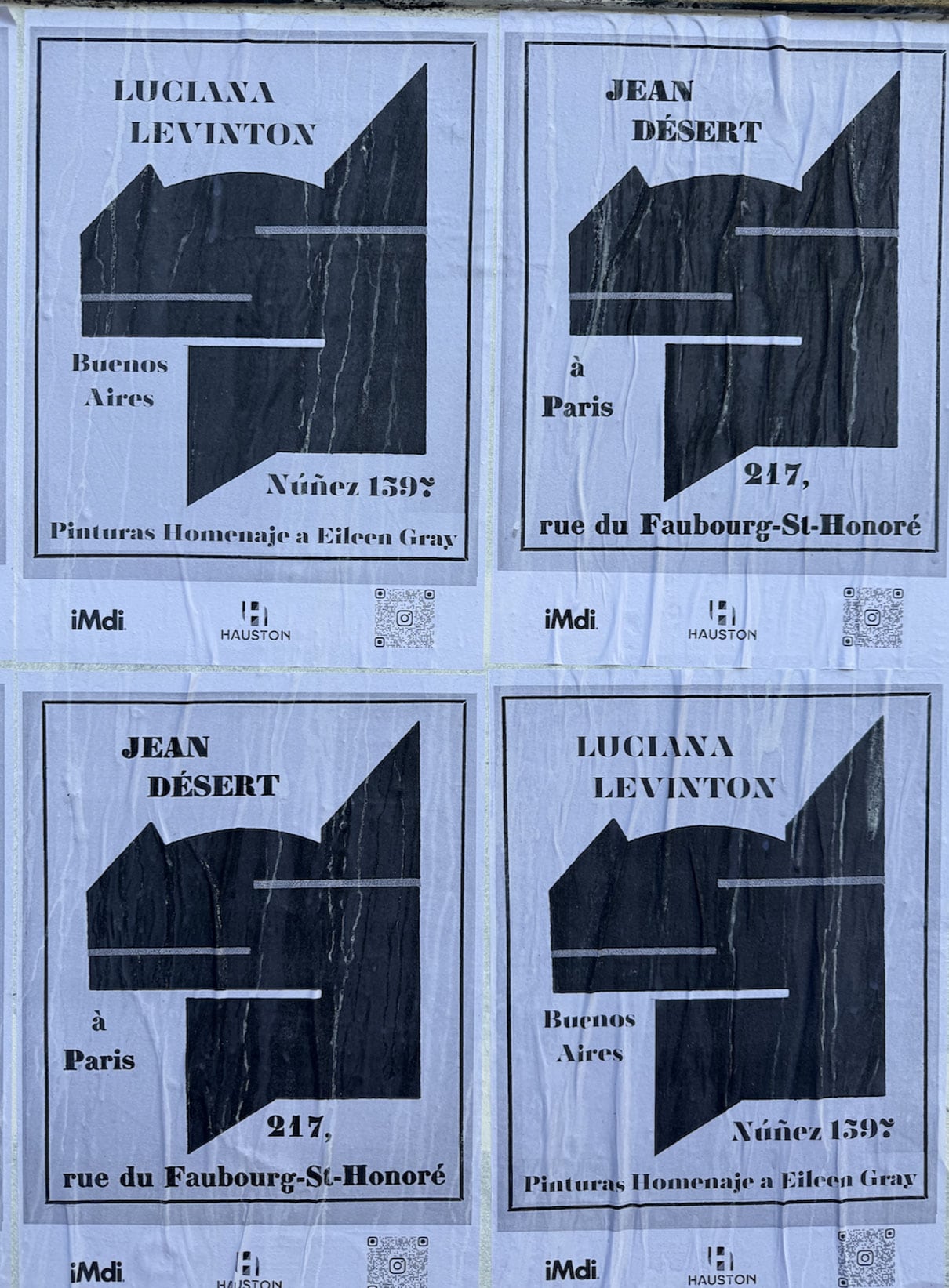 El montaje en un local a la calle remite a Jean Désert, la galería que Eileen Gray abrió en París en 1922 para difundir muebles, alfombras y objetos de diseño.
