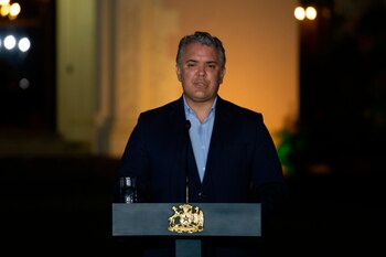 El mandatario colombiano, Iván Duque.