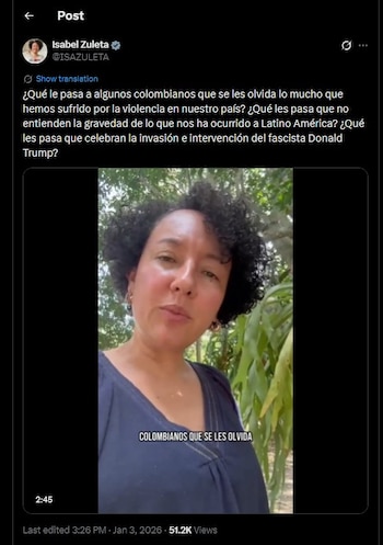 Isabel Zuleta cuestionó a quienes
