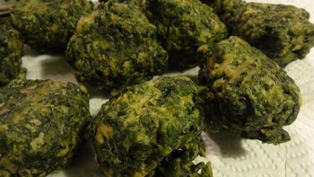 Croquetitas de espinacas, uno de