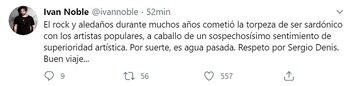 El mensaje de Iván Noble