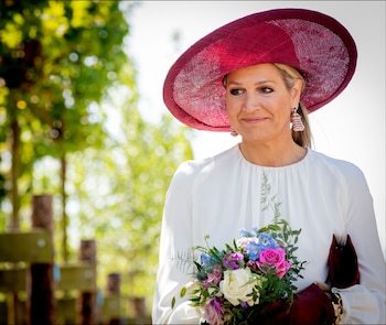La reina Máxima de Holanda en los Países Bajos.