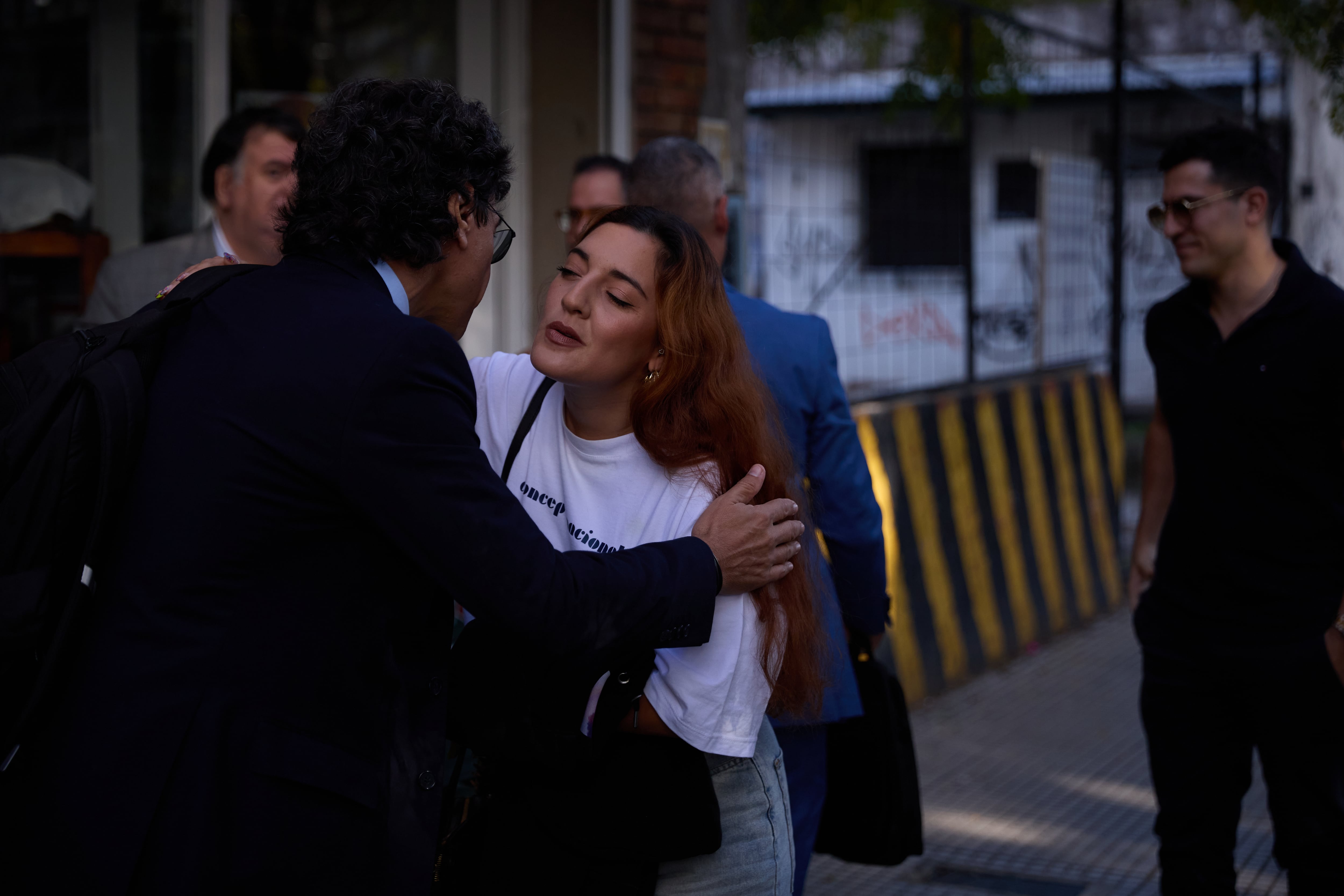 Jana Maradona, antes del ingreso al juicio (Fotografía: RSfotos)