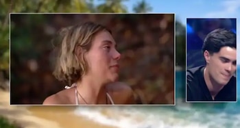 La melena de Claudia ha desaparecido, pero ella ha comido bien. (Telecinco)