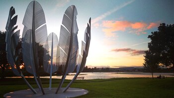 La escultura "Almas gemelas", de