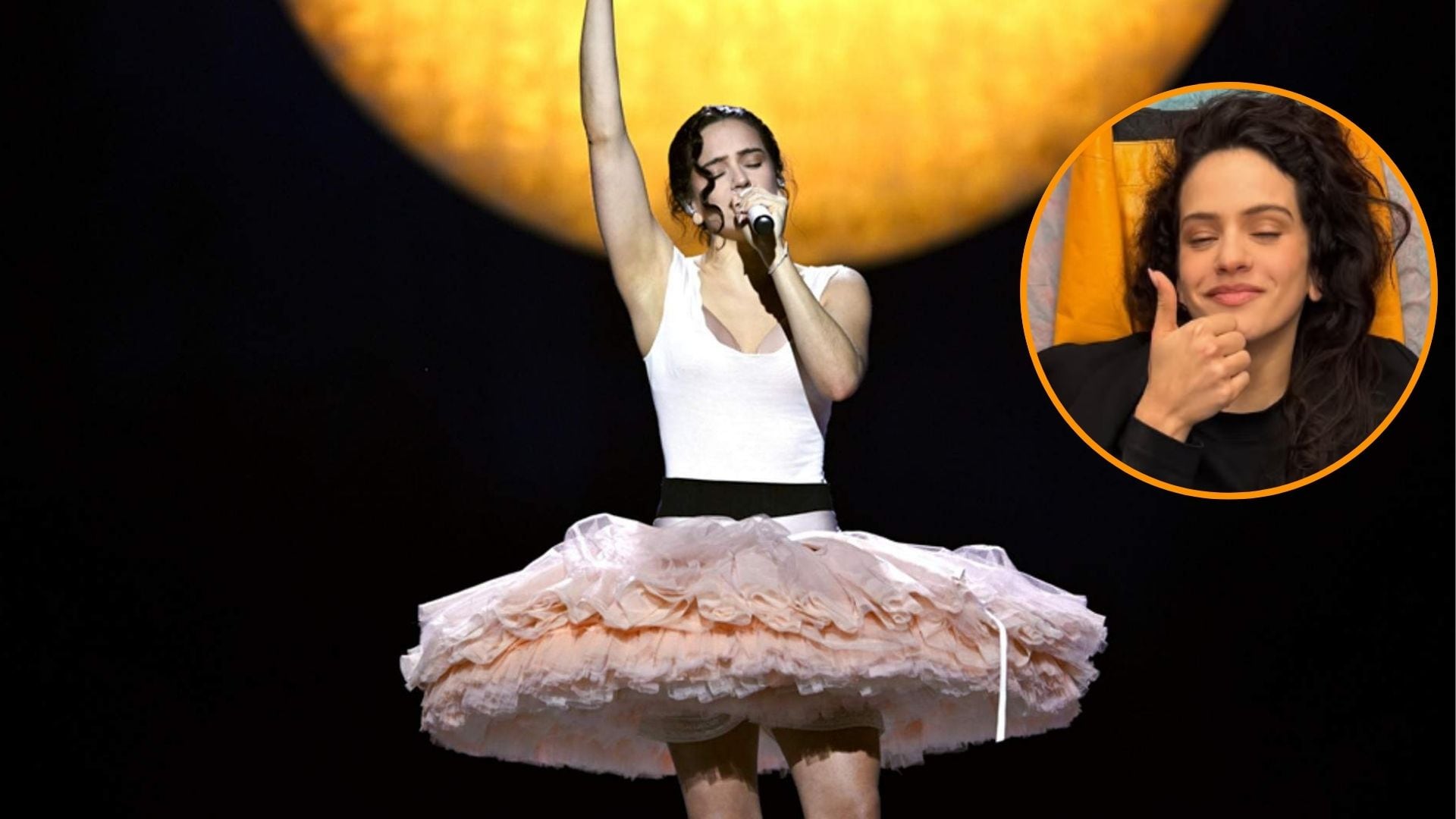 Rosalía, en uno de los shows del