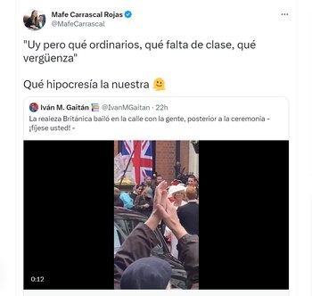 Petro confundió a The Crown con los reyes Carlos y Camila de Reino Unido. Twitter.