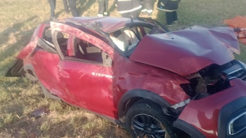 Vuelco fatal en la Ruta