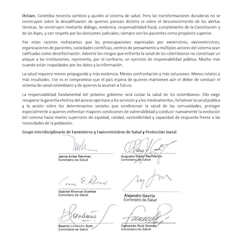 Los firmantes dijeron que la medida administrativa debe respetar el debido proceso y demostrar protección efectiva a los usuarios, y cuestionaron que se presente como un tema secundario o solo heredado - crédito Suministrada