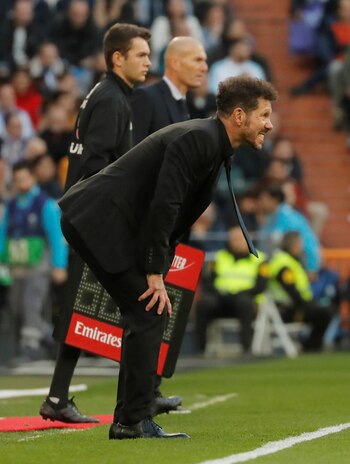 La bronca de Simeone durante