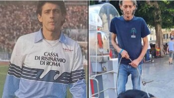 El exfutbolista italiano de élite que vive en la calle y está “enfermo y desnutrido”