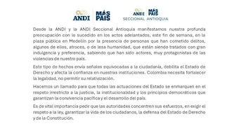 Comunicado de la Andi por