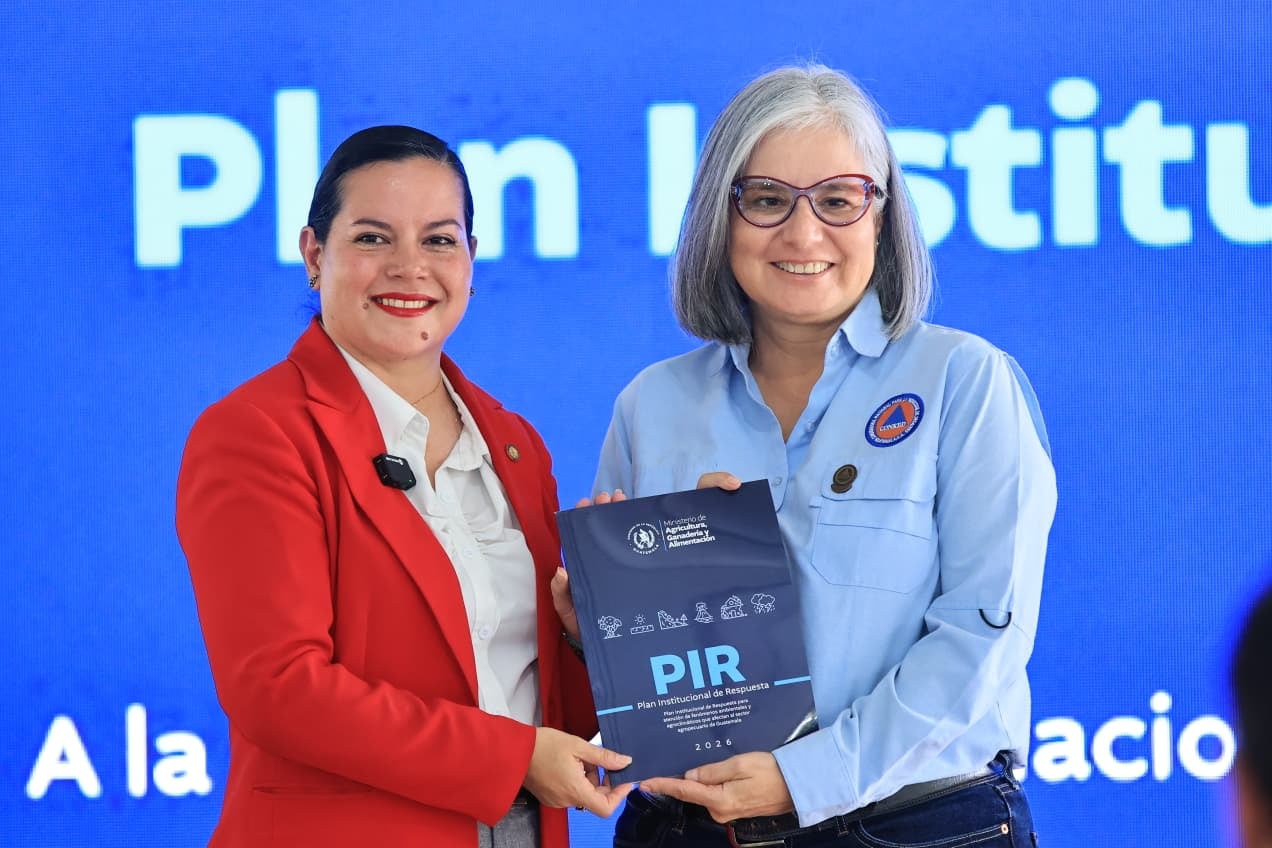 El MAGA presentó la actualización del PIR-2026, un plan enfocado en acciones anticipatorias y tecnología para proteger la producción agrícola en Guatemala. (Cortesía: MAGA)