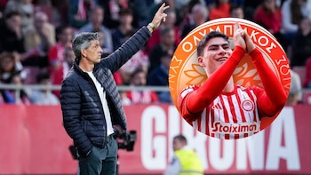 Imanol Alguacil, técnico del Olympiacos, respalda a la ‘Hormiga’ González en Europa: “Es un chico que tiene la cabeza muy centrada”