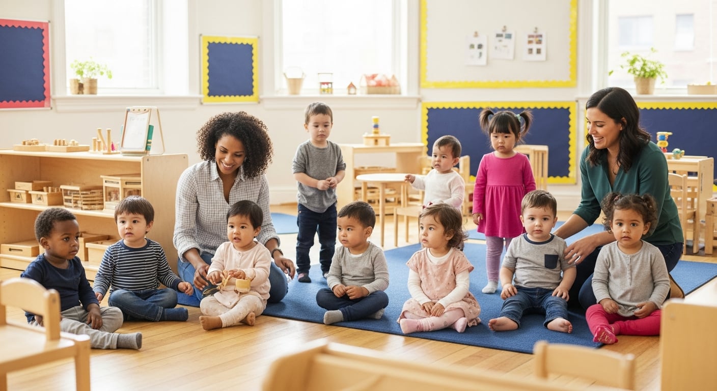 El programa 2-K se implementará en centros y hogares de cuidado infantil ya existentes, sin abrir nuevas aulas en escuelas por el momento (Imagen Ilustrativa Infobae)