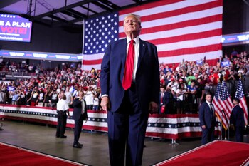 El candidato republicano Donald Trump