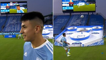 Thiago Almada en modo Messi: