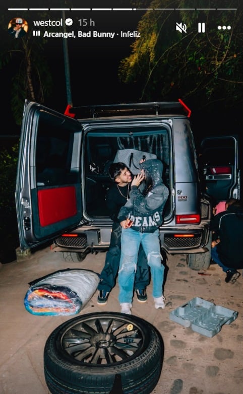 Westcol publicó fotos junto a Luisa Castro - crédito @westcol/IG