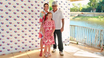 La periodista estuvo acompañada por