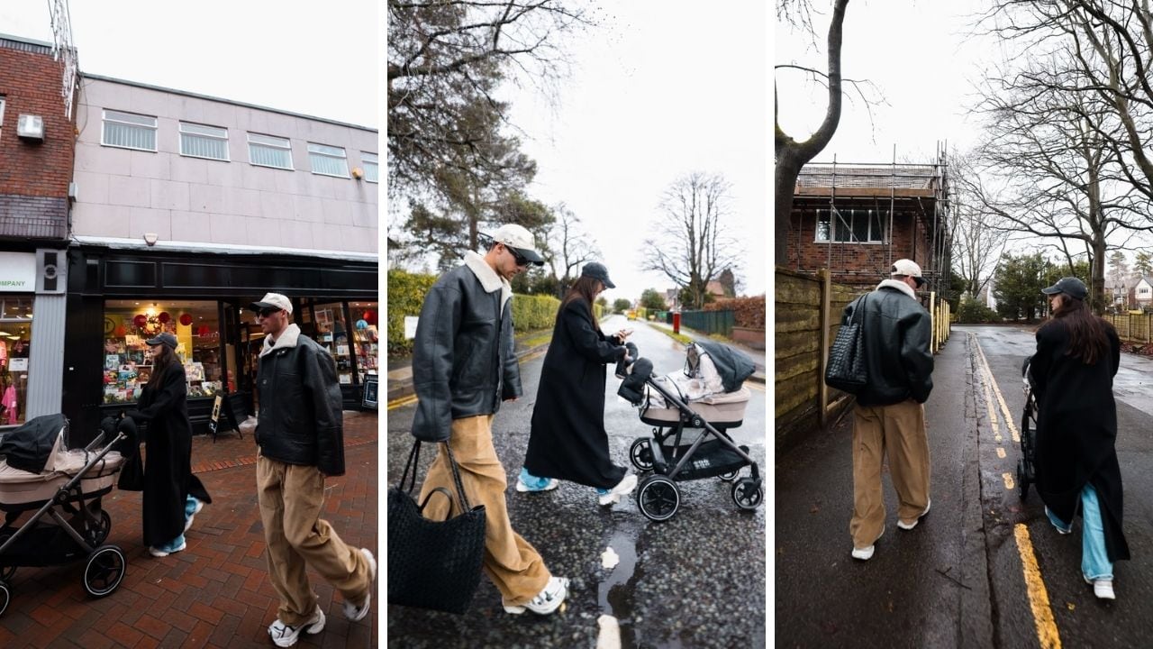 El paseo de Alexis Mac Allister y Ailén Cova con su hija Alaia por las calles de Liverpool: “Qué papi canchero”