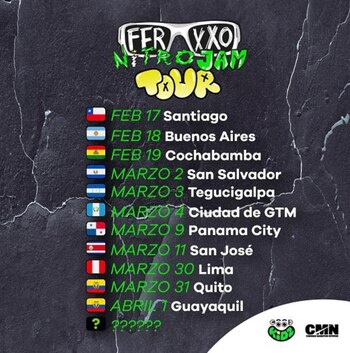 Fechas del Nitro Jam de