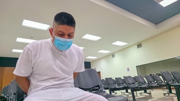 El Juzgado de San Juan Opico sentenció a Joaquín Ernesto García Galdámez a 35 años de prisión por el asesinato de su expareja en La Libertad Centro. (Foto: FGR)