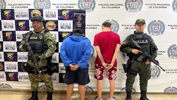 Caen dos presuntos integrantes de