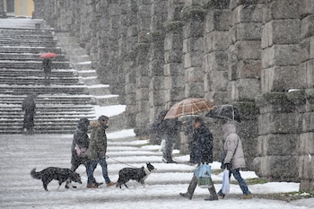 La intensa nevada que cayó