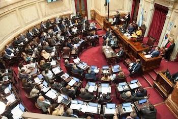 El pleno del Senado durante