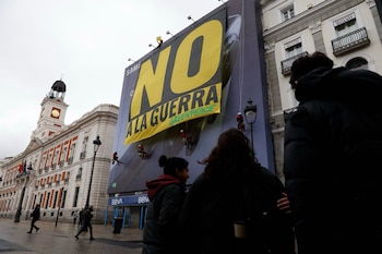 Imagen de la pancarta que