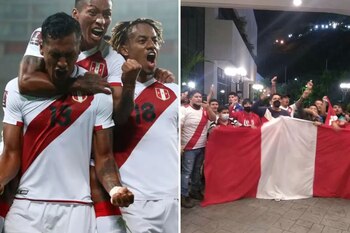 La selección peruana recibió a