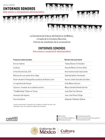 El jurado, conformado por especialistas