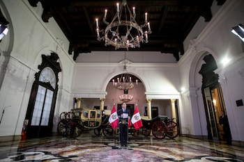 El presidente peruano Martín Vizcarra