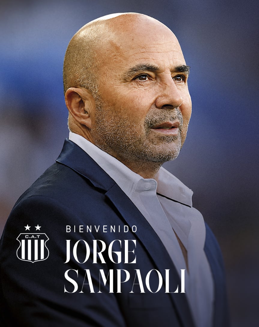 Jorge Sampaoli reemplazó a Carlos Tevez en la dirección técnica de Talleres de Córdoba