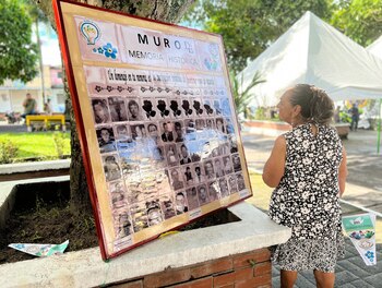 Muro de memoria histórica. Fotografía: