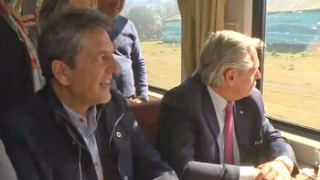 alberto fernandez y sergio massa tren captura