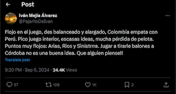 El comentarista Iván Mejía Álvarez