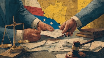 Detenidos venezolanos en una cárcel