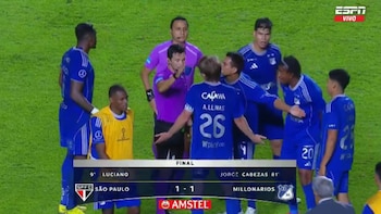Kevin Ortega protagonizó polémica en Sao Paulo vs Millonarios por Copa Sudamericana 2026: la reacción explosiva del equipo de Fabián Bustos