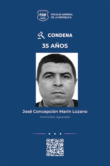 Una nueva sentencia de 35 años por homicidio agravado se suma a otra de 177 impuesta en 2024, mientras las autoridades esperan su entrega tras haber sido detenido en Estados Unidos. (Cortesía: FGR)