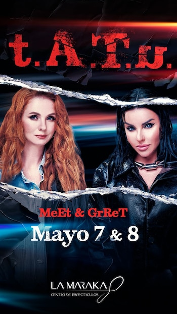 Los conciertos de t.A.T.u serán