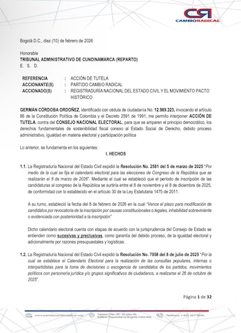 La tutela cuestiona resoluciones del